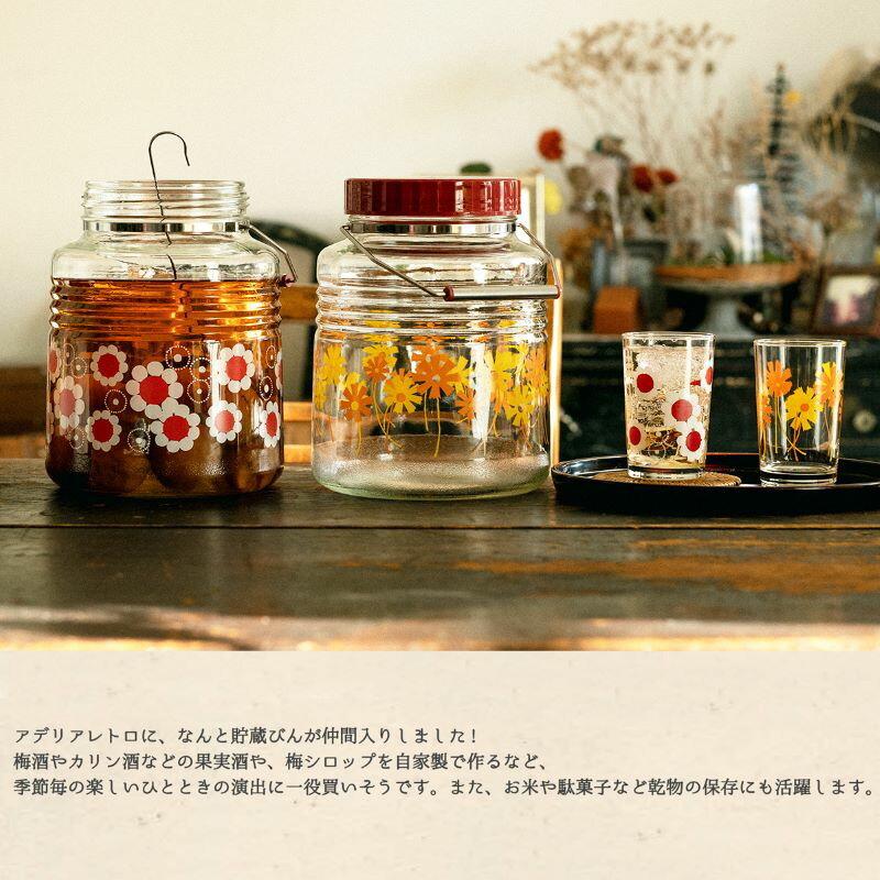 ADERIA アデリアレトロ 貯蔵びん 1L 果実酒や自家製梅シロップにも お