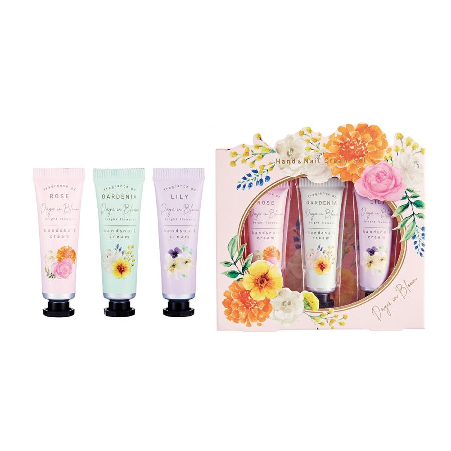 Days in Bloom プチギフト ローズ  ハンドクリーム ネイルクリーム3本セット bright flowers ミニギフト 1000円 女性 メール便 退職 挨拶 母の日 優良配送｜aromagestore｜06