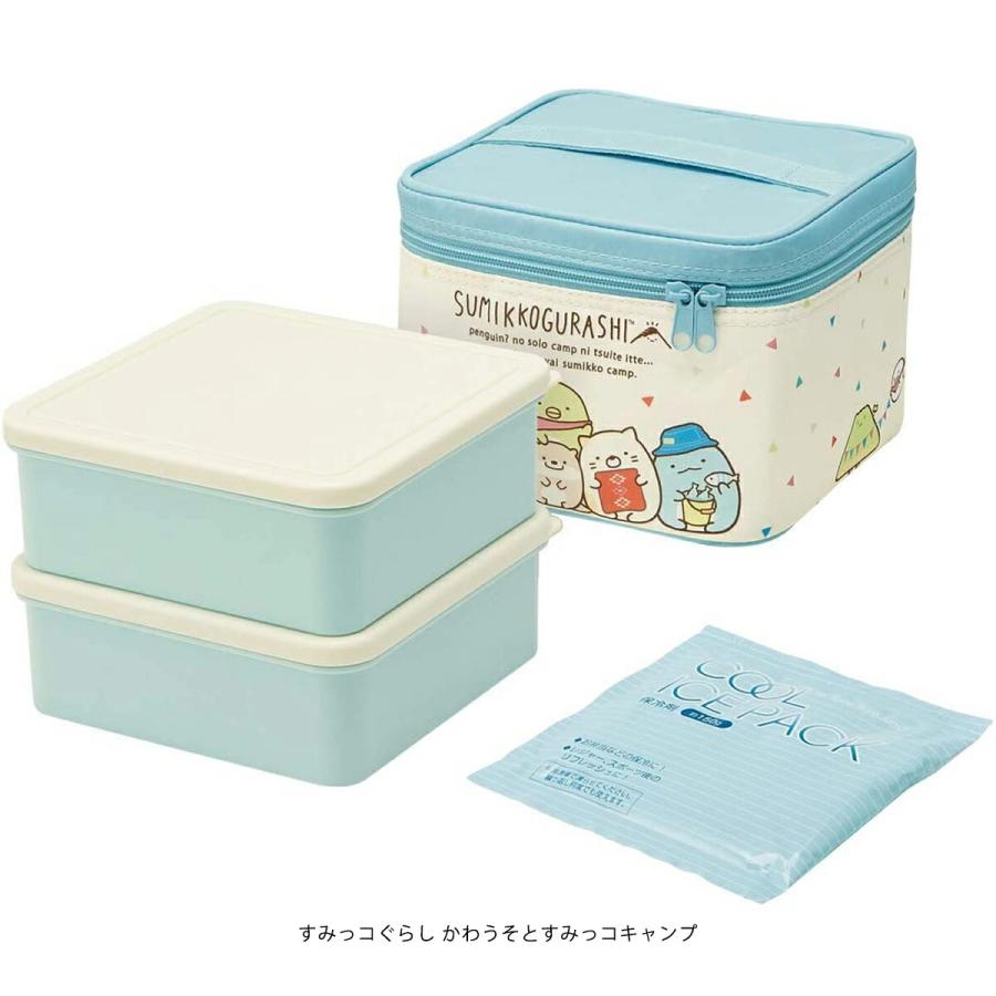 スケーター 保冷バッグ付き 行楽ランチセット 保冷剤付 2.6L 弁当箱