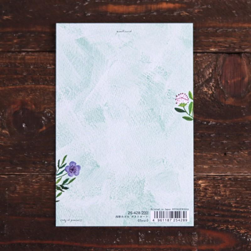 Fleur cozyca products 浅野みどり 箔押しポストカード 手紙