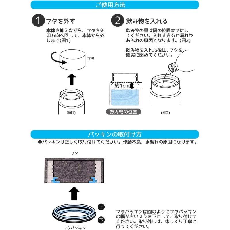 象印 ステンレスボトル 2.0L　携帯魔法瓶 象印マホービン 水筒 シームレスせん スポーツタイプ 大容量 1.0L 直