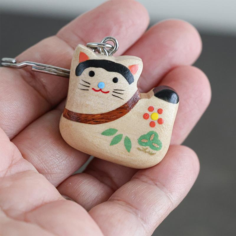 寄木 縁起物 キーホルダー 和雑貨 日本のお土産 その1 表現社