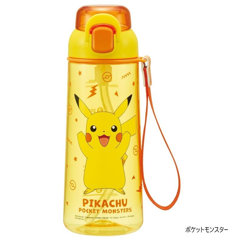 スケーター ワンプッシュストローボトル キッズ 水筒 600ml PSHPO6