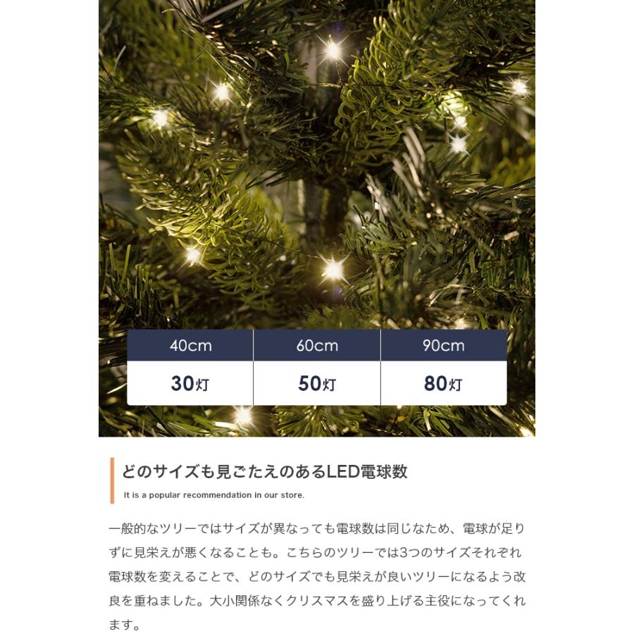 高さ90cm クリスマスツリー クリア×ラメのオーナメントセット 北欧風