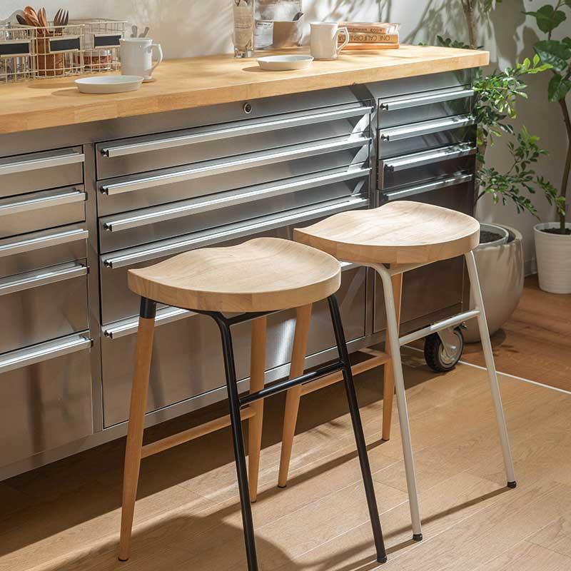 東谷 ハイチェア ハイスツール カウンターチェア 高さ65cm 北欧