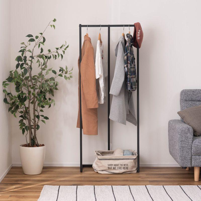 ☆ハンガーラック☆男前インテリア☆インダストリアル☆ 東谷 ハンガー スチール ラック 洋服掛け ブラック アイアン