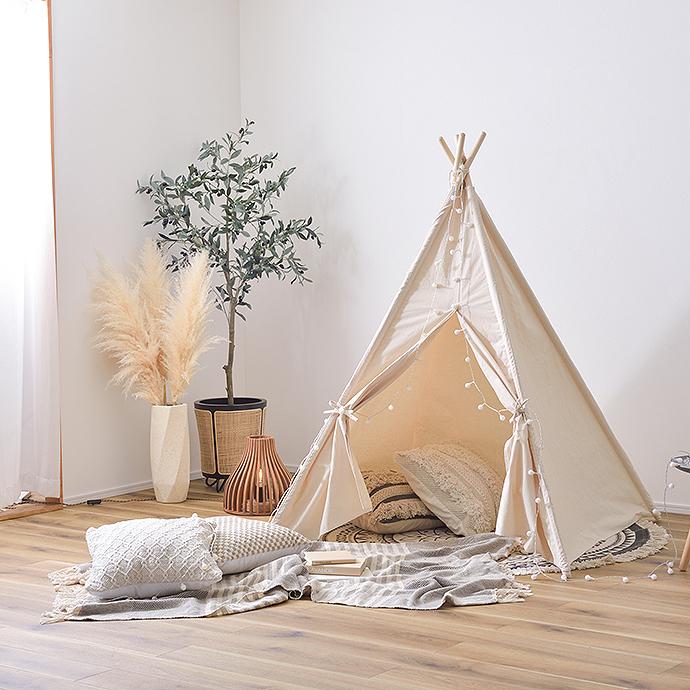 ティピーテント　子供部屋　フォトブース キッズ テント ティーピー 家具 子供部屋 キッズスペース プレイ
