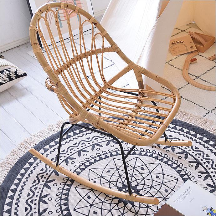 東谷　ロッキングチェア　定価26000円程　ラタン　椅子 東谷 ロッキングチェア ラタン 籐 イス 椅子 パーソナルチェア