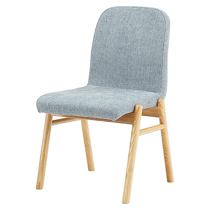 東谷 ファブリック ダイニングチェア ライトグレー ダークグレー