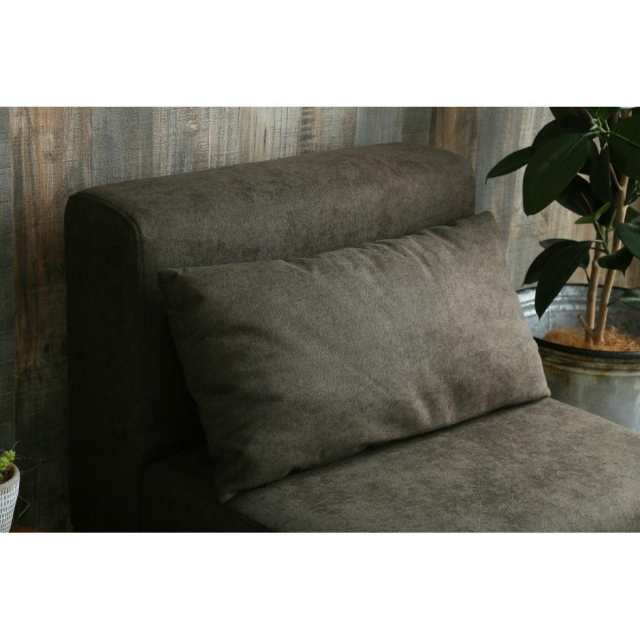 ソファー 1人掛け ロー ソファ 布製 ファブリック ベージュ カーキ 1P