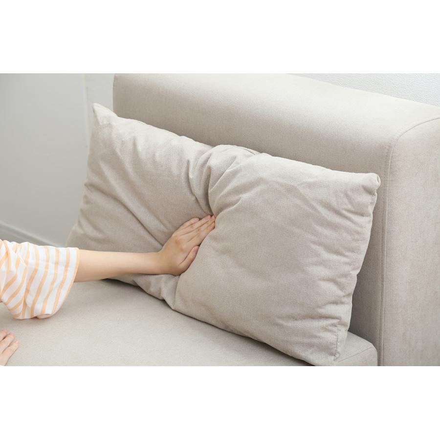 ソファー 1人掛け ロー ソファ 布製 ファブリック ベージュ カーキ 1P