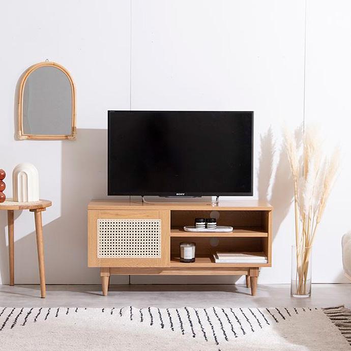 ナチュラル　ラタン　サイドボード　韓国風　インテリア ラタン TVボード 90cm TV台 テレビ台 テレビボード 32インチまで
