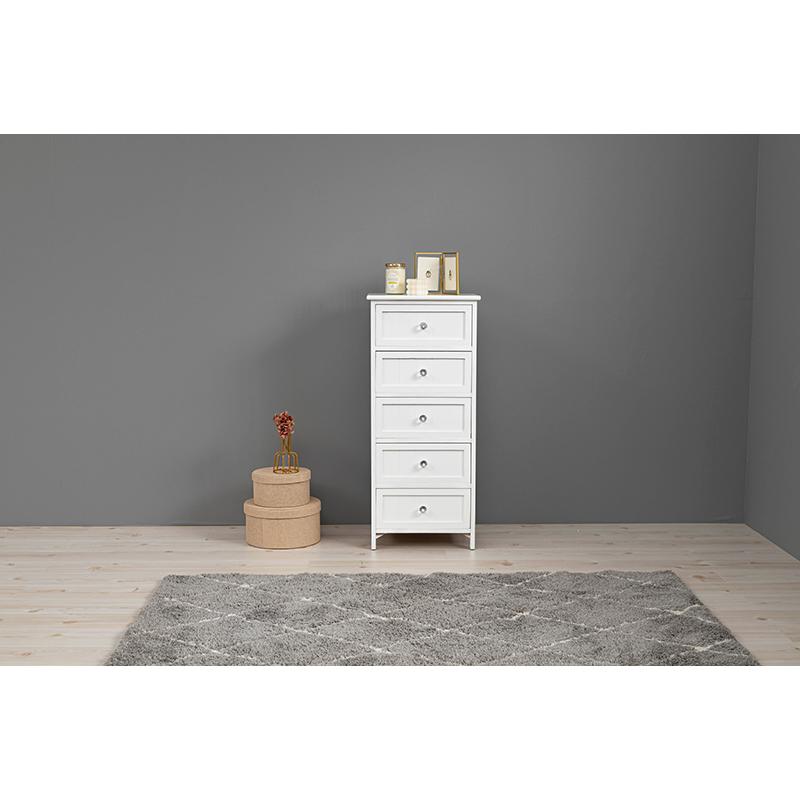 HAGiHARA（萩原） チェスト 5段 幅41cm 収納 タンス 収納棚 キラキラ