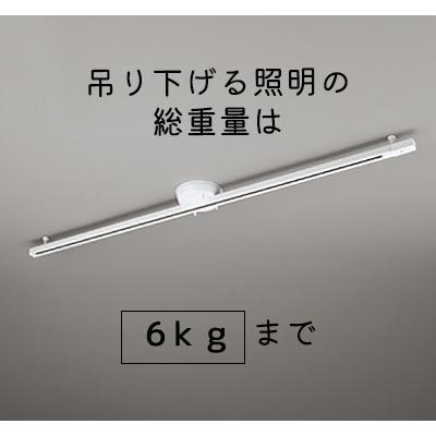 ライティングレール 1.6m 簡易取付 ライティング ダクト レール 引掛け シーリング ホワイト ブラックの画像
