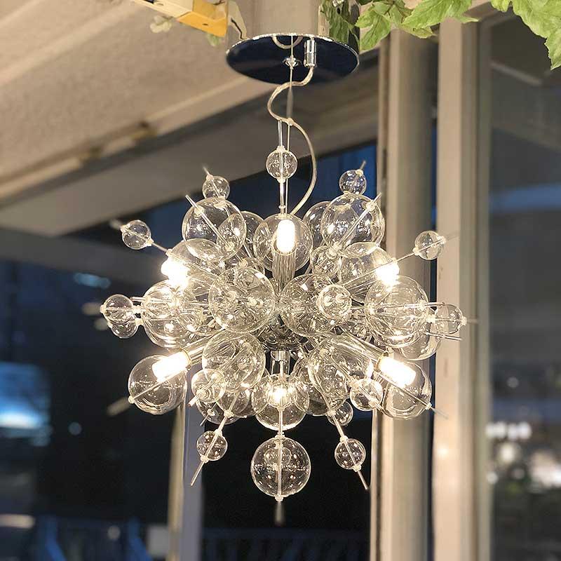 バブル デザイン ペンダント 照明 LED ランプ 6灯 シャンデリア