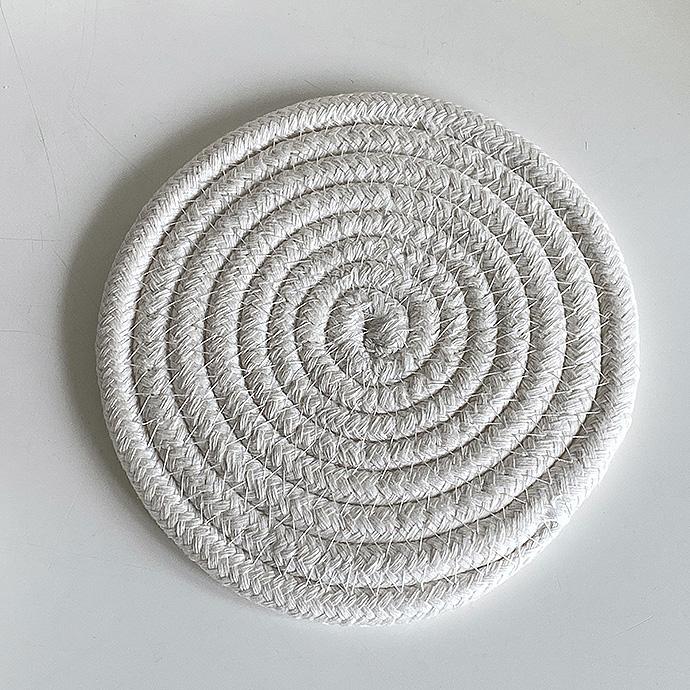 2枚セット コースター ハンドメイド コットン ロープ カフェ 韓国