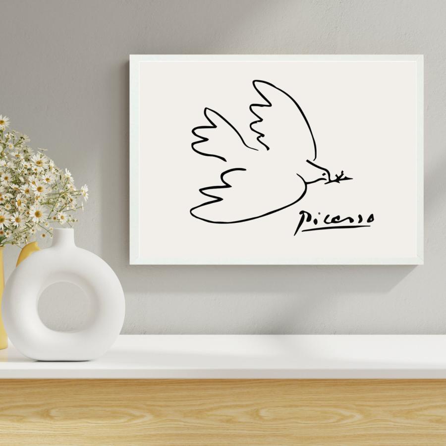 PICASSO LA COLOMBE BLEUE ピカソ美術館公式ポスター 鳩 作品 鳩