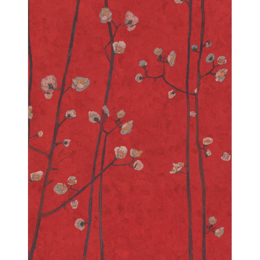 輸入壁紙 20 ゴッホ 壁紙 内装 クロス セルフ Diy The 壁紙 ラウムリンドの輸入壁紙 準不燃 Blooming 花柄 53cm 10m Te20 House7 ラウムリンド 海外モデルの