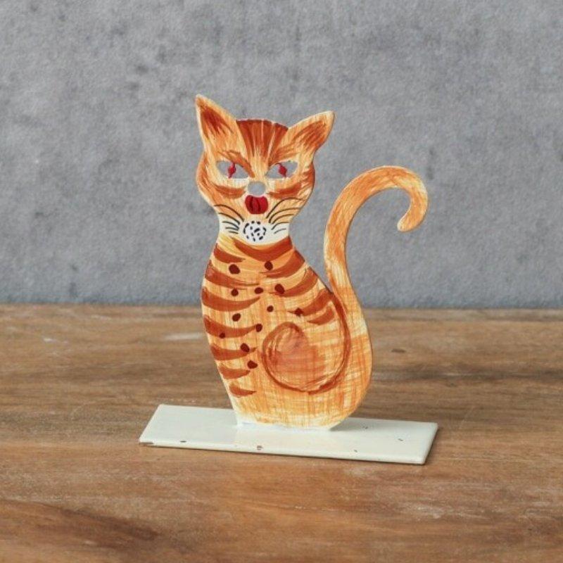 artipur COTTAGE 手描き アイアン キャットS スタンド オブジェ ネコ