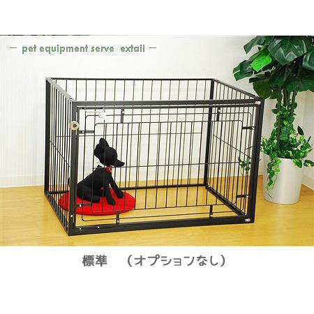 4面メッシュ ケージ W90×D60×H60cm 小型犬 〜 中型犬用 6Mワイド