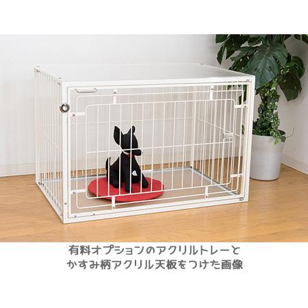 4面メッシュ ケージ W90×D60×H60cm 小型犬 〜 中型犬用 6Mワイド