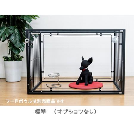 扉と後面がアクリル ケージ W90×D60×H60cm 小型犬 〜 中型犬用 6M