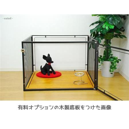 扉と後面がアクリル ケージ W90×D90×H60cm 小型犬 〜 中型犬用