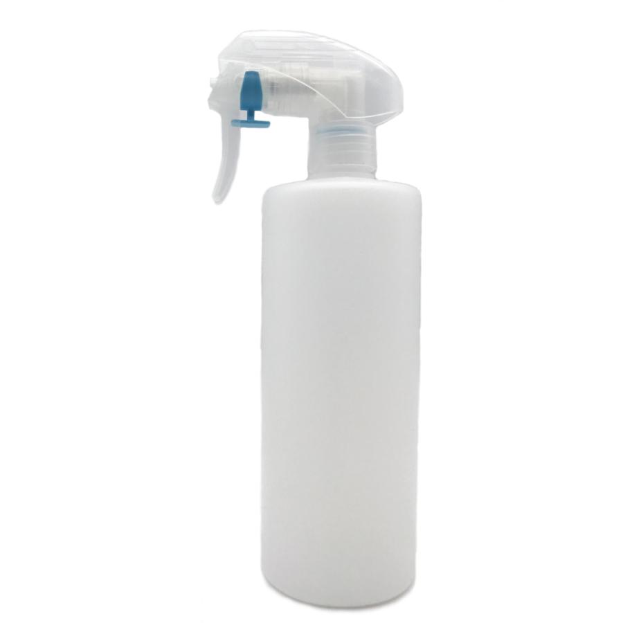 スプレーボトル HDPE 500ml ナチュラル色 ガンスプレー ストッパー付き 