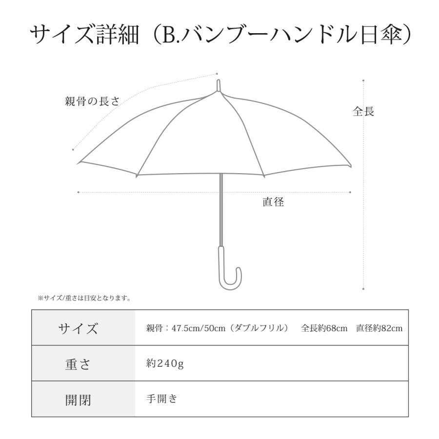 日傘 長傘 晴雨兼用 完全遮光 軽量 8本骨 レディース 雨傘 大きめ おしゃれ uvカット 母の日 プレゼント PR15｜aromaroom｜18