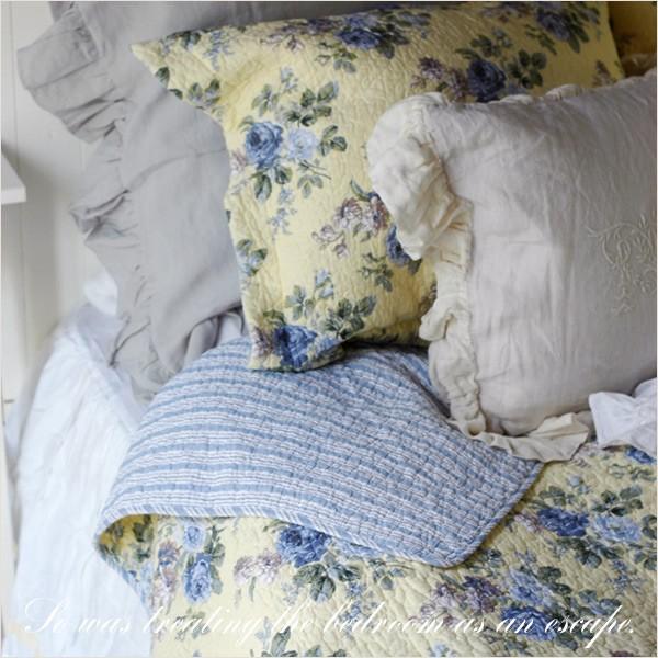 LAURA ASHLEY ローラアシュレイ ベッドカバー シングル おしゃれ