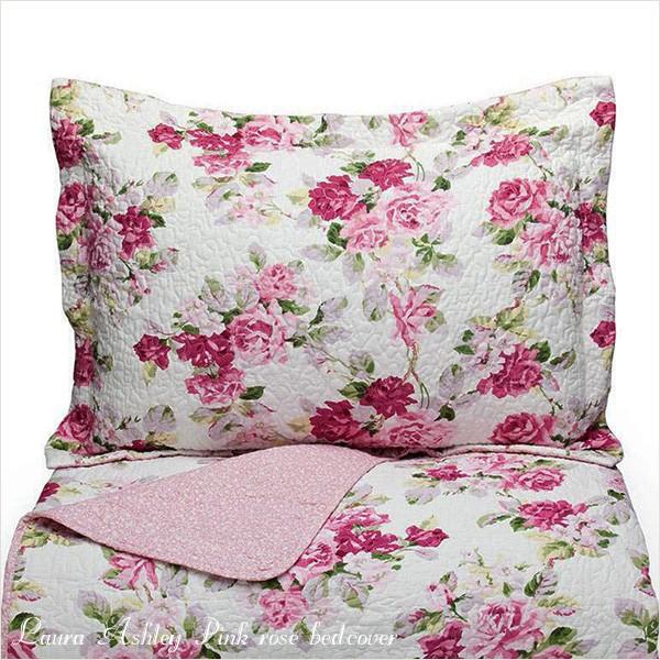 ローラアシュレイ　ローズ柄　敷きパッド　ダブル ローラアシュレイ ローズ柄 敷きパッド ダブル