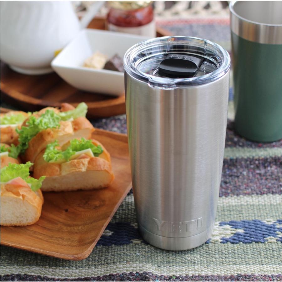 Stanley - 2個セット YETI ランブラー 真空タンブラー ホワイト 保温 保冷 マグ YETI イエティ タンブラー タンブラー20oz ハンドル付き