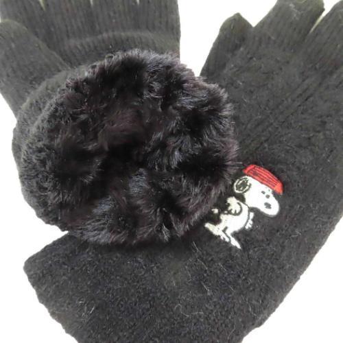 SNOOPY（スヌーピー） 手袋 スマホ対応ケーブル手袋 人気キャラクター