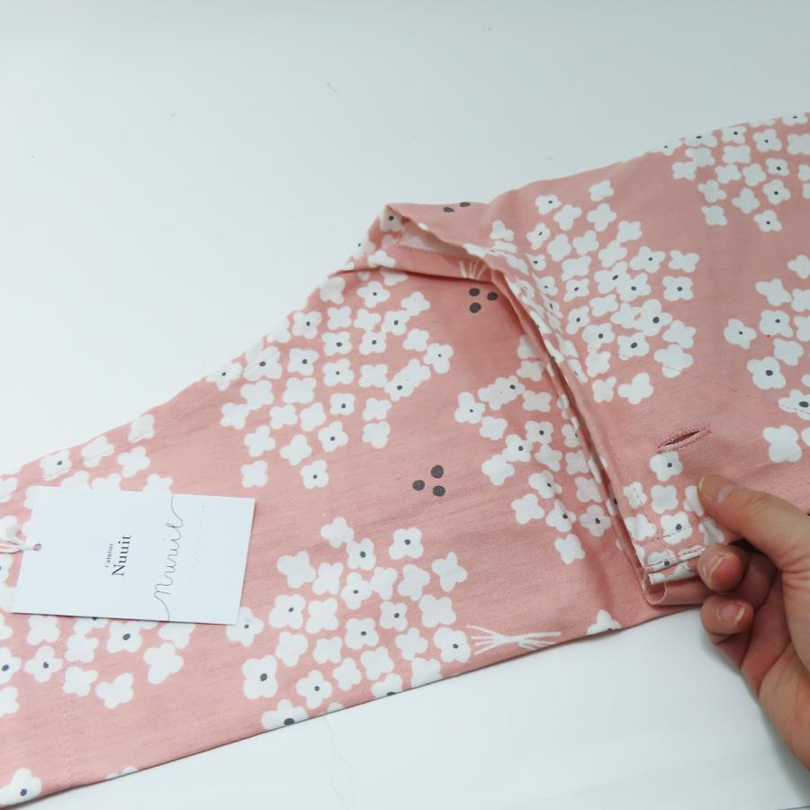 エプロン 花柄 おしゃれ お花模様 フラワー ピンク 女性用エプロン