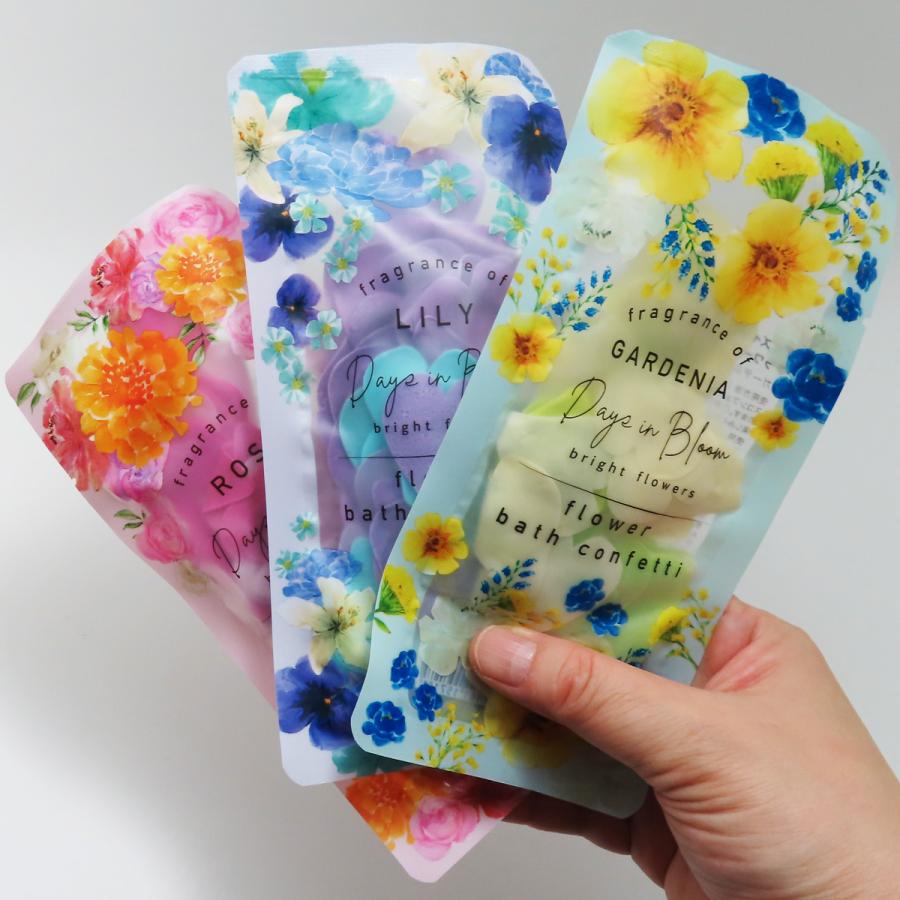 入浴剤 花びら入浴料 バブルバス フラワー バスコンフェッティ ３種 デイズインブルーム オシャレなパッケージ 送料無料 | グローバルプロダクトプランニング | 06