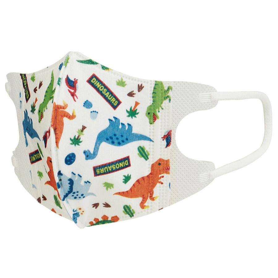 ハンドメイド マスク Ｓサイズ   骨格恐竜 子供立体マスクS 男の子 使い捨て 立体 マスク 2歳 3歳 恐竜
