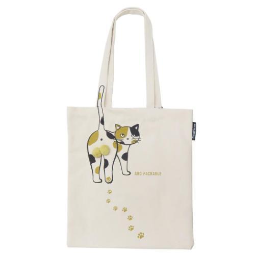 AND PACKABLE（アンドパッカブル） トートバッグ 猫 ネコ ニャンタマ