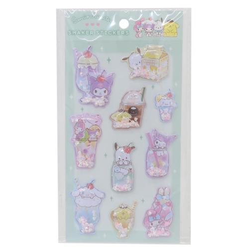 シェイカーシール 6番 2個セット sanrio（サンリオ） シール シェイカーステッカーズ 2種セット