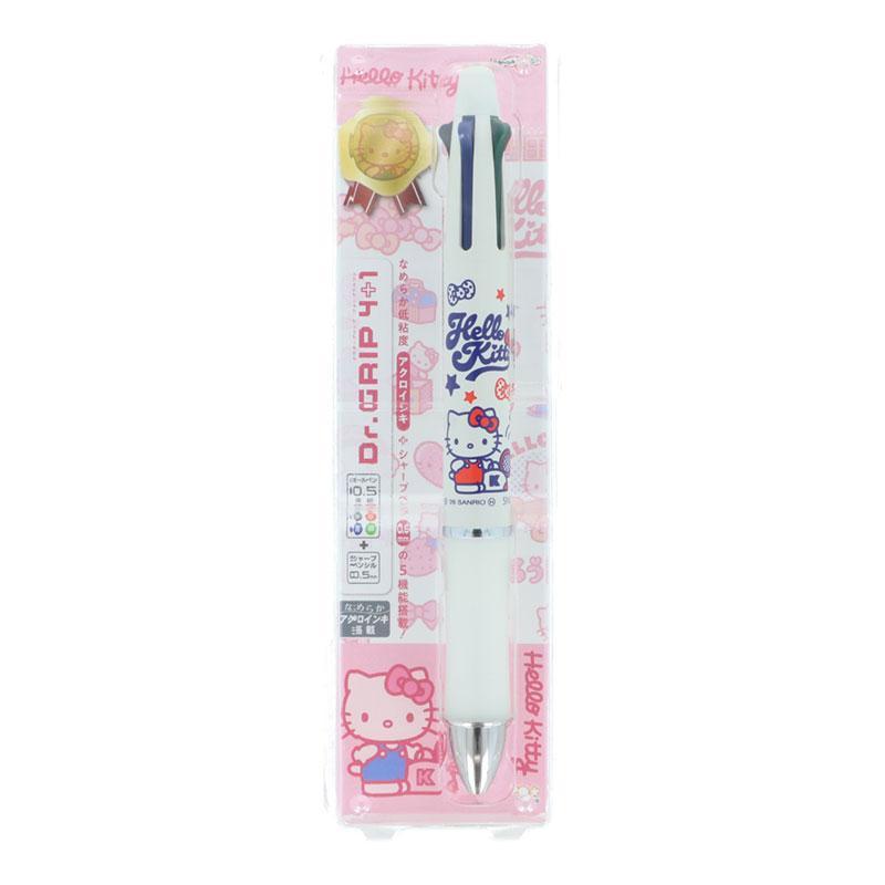ハローキティ ボールペン サンリオ ドクターグリップ4+1 4色