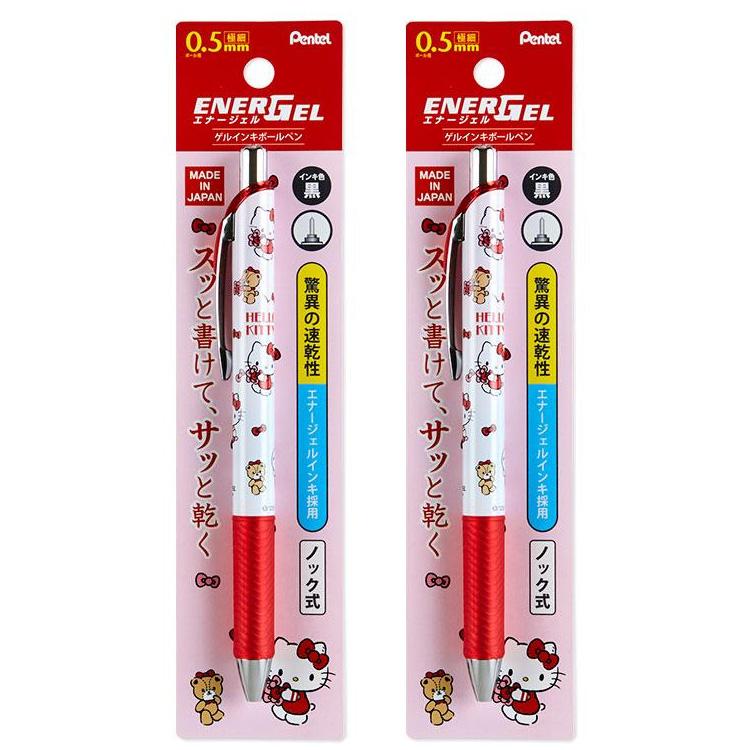 sanrio（サンリオ） ボールペン エナージェルボールペン 黒 2本セット