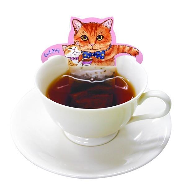 ねこ紅茶 アールグレイ チョコレートティー ティーバッグ ネコ キャットカフェ 2種類 送料無料｜aromaself｜04