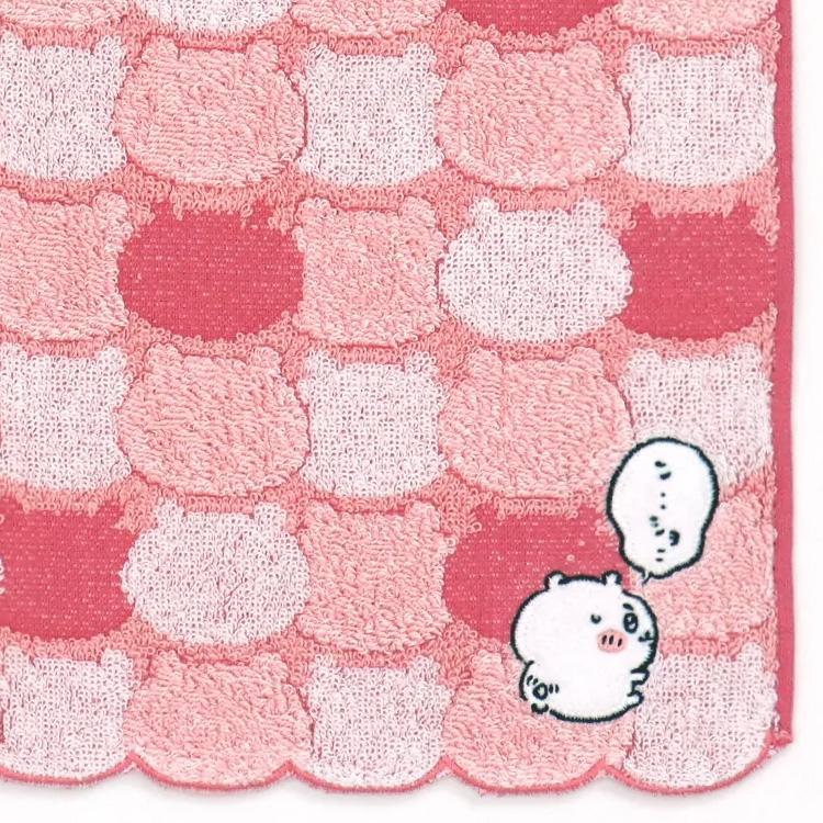 タオルハンカチ ちいかわ 2枚 ミニタオル おかお ピンク（ちいかわ