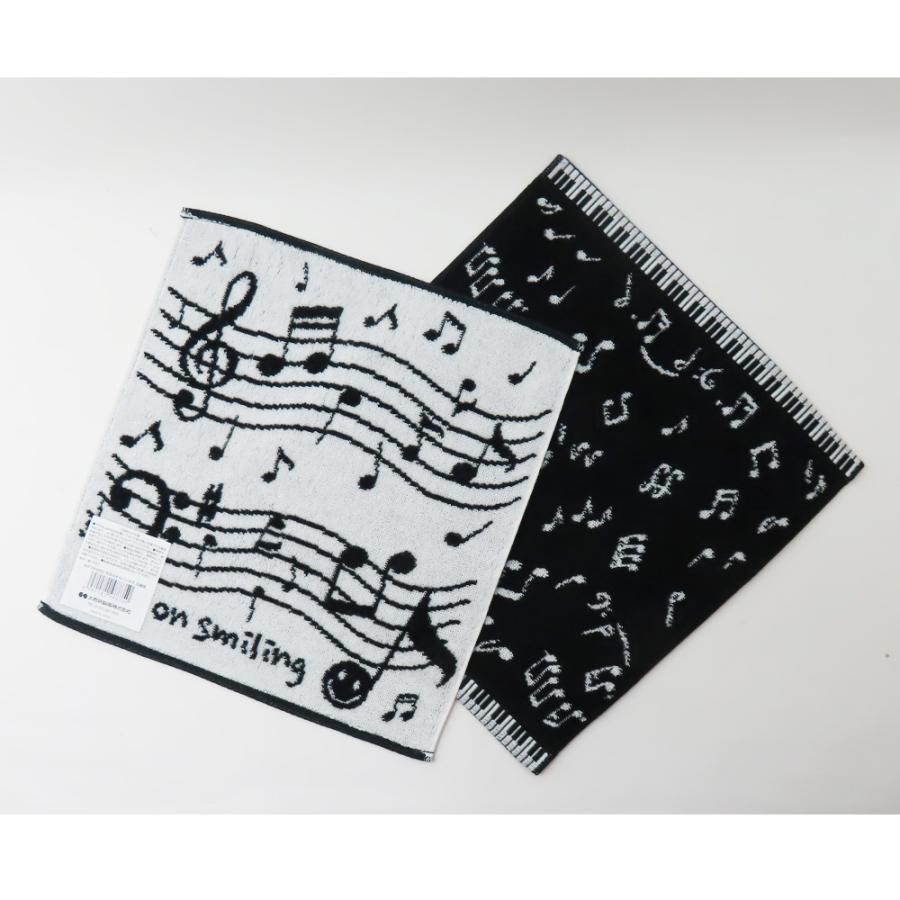 くるり 楽譜ハンカチ ジュビリー 限定 ツアー グッズ 新品 今治タオル（imabari towel） 今治タオルハンカチ 音符 2枚（楽譜