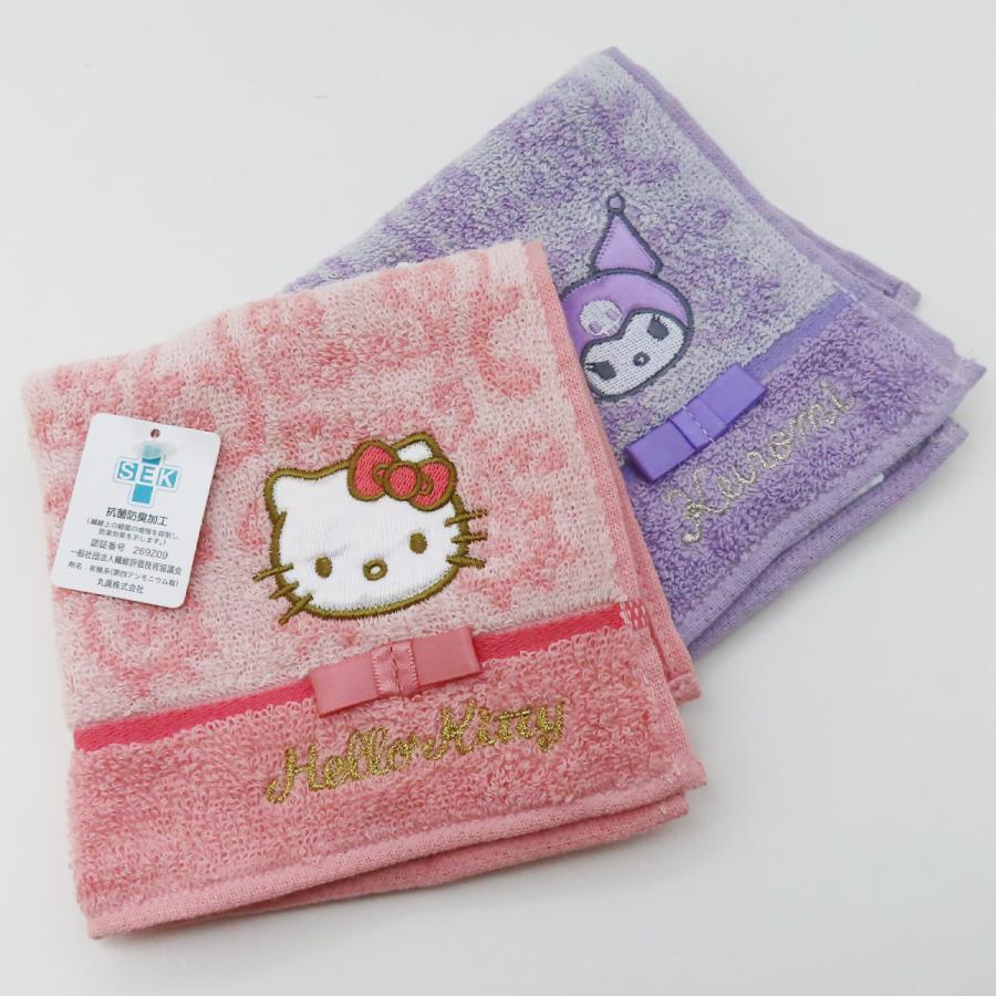 FEILER サンリオ　シナモロール　マカロン キティ　リボン　タオル ハンカチ FEILER サンリオシナモロール マカロン キティ リボン タオル