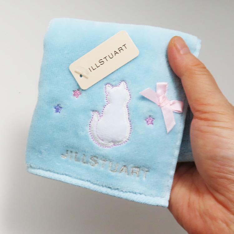 JILL STUART（ジルスチュアート） タオルハンカチ 猫 ネコ ミニタオル
