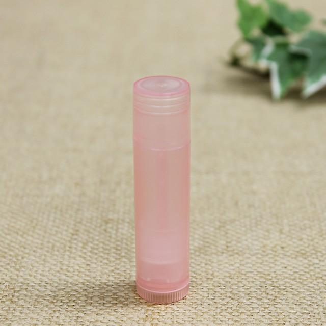 大人気新作 リップクリーム 容器 ケース ピンク 1本 空 詰め替え リップチューブ リップスティック メール便可 Wantannas Go Id
