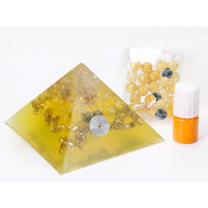 ✨高品質＆超強力 黄金比ピラミッド型オルゴナイト✨ インテリア・生活道具