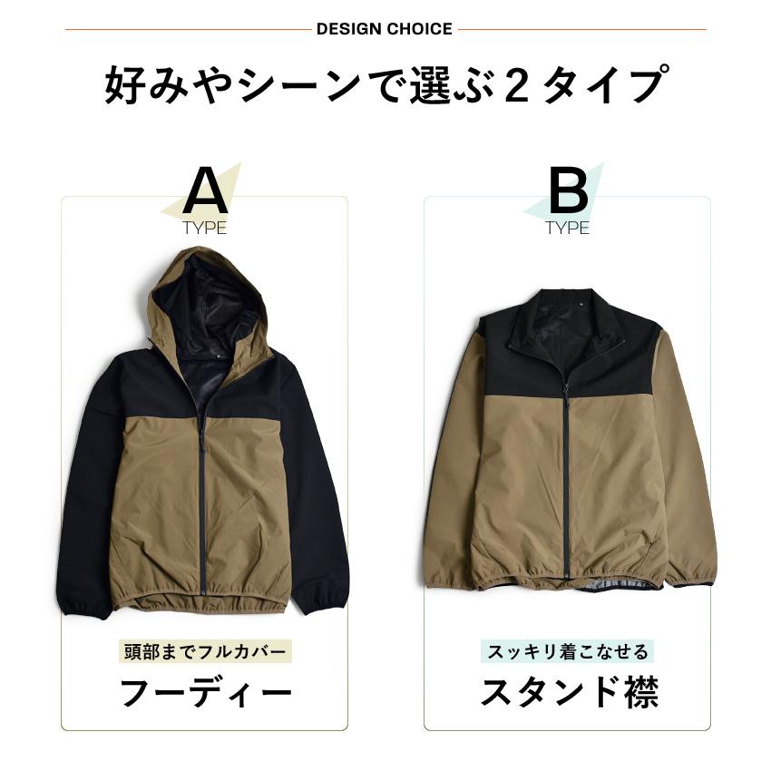 ARONA マウンテンパーカー メンズ 耐水圧10000mm ウインドブレーカー