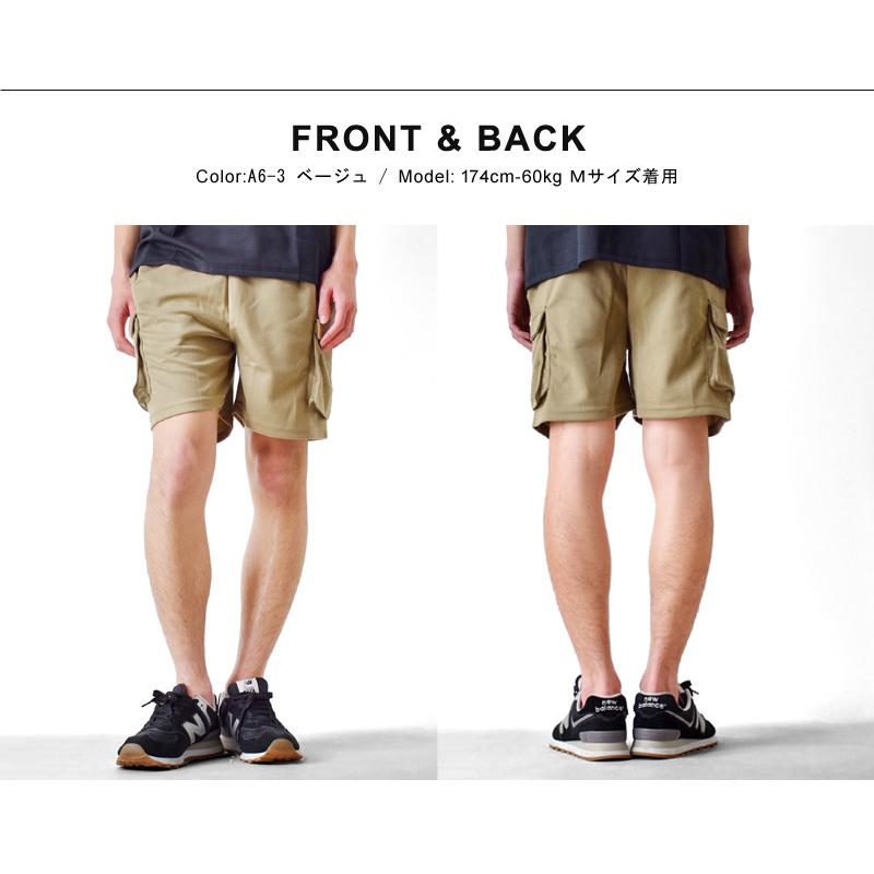メンズ ストレッチ カーゴパンツ ショーツ ショート ショート