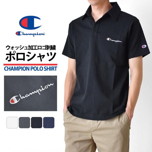Champion（チャンピオン） ポロシャツ 半袖 メンズ ストレッチ